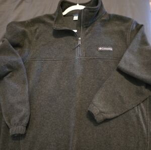 New Without Tags. Columbia Charcoal Fleece Half-Zip Pullover Size XL